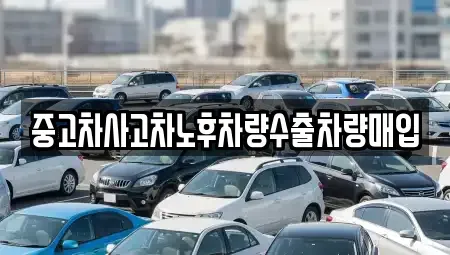 경기 의정부시 민락동 중고차매입 전문 중고차사고차노후차량수출차량매입