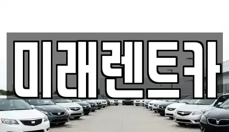 경기 이천시 대월면 렌트카 전문 미래렌트카