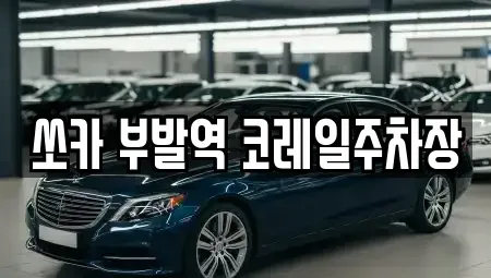 경기 이천시 대월면 렌트카 전문 쏘카 부발역 코레일주차장