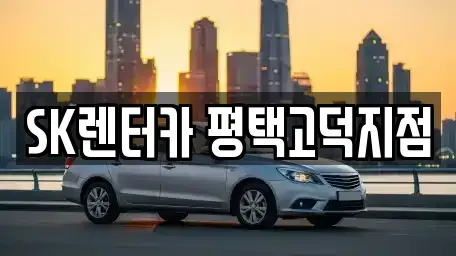 경기 평택시 고덕면 장기렌트카 전문 SK렌터카 평택고덕지점