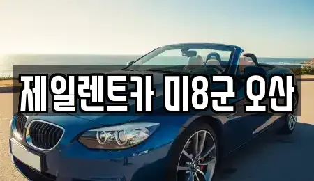 경기 평택시 지산동 렌트카 전문 제일렌트카 미8군 오산