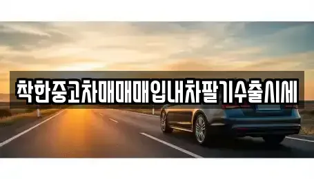 경기 화성시 팔탄면 중고차 전문 착한중고차매매매입내차팔기수출시세