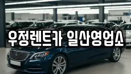 경기도 고양시 일산동구 렌트카 전문 우정렌트카 일산영업소