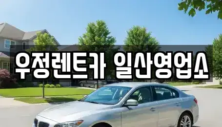 경기도 고양시 일산동구 산황동 렌트카 전문 우정렌트카 일산영업소