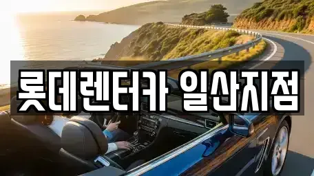 경기도 고양시 일산서구 일산동 단기렌트카 전문 롯데렌터카 일산지점