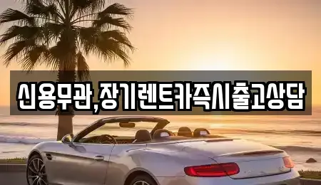 경기도 고양시 일산서구 장기렌트카 전문 신용무관,장기렌트카즉시출고상담