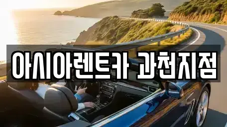 경기도 과천시 과천동 단기렌트카 전문 아시아렌트카 과천지점