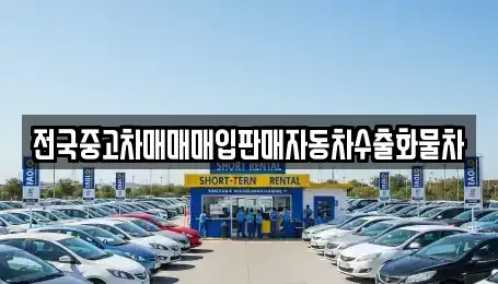 경기도 광주시 목동 중고차 전문 전국중고차매매매입판매자동차수출화물차