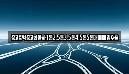 경기도 광주시 목동 중고차 전문 중고트럭중고화물차1톤2.5톤3.5톤4.5톤5톤매매매입수출