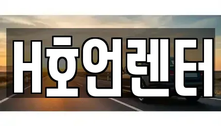 경기도 김포시 단기렌트카 전문 H호언렌터