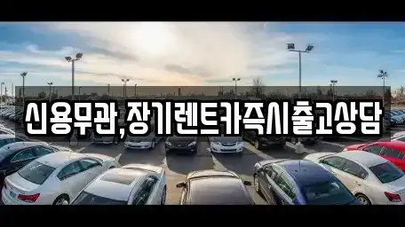 경기도 김포시 장기렌트카 전문 신용무관,장기렌트카즉시출고상담