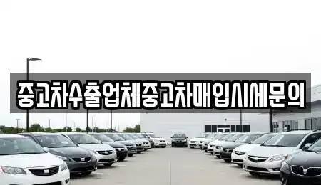 경기도 김포시 중고차매입 전문 중고차수출업체중고차매입시세문의