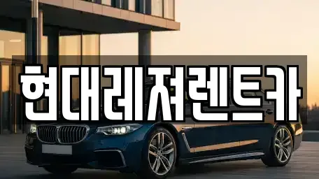 경기도 남양주시 금곡동 렌트카 전문 현대레져렌트카