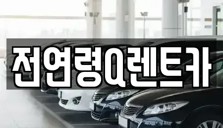 경기도 부천시 소사구 송내동 렌트카 전문 전연령Q렌트카