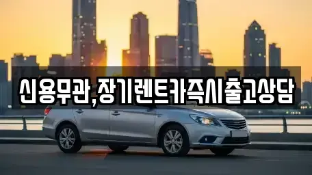 경기도 부천시 원미구 심곡동 장기렌트카 전문 신용무관,장기렌트카즉시출고상담