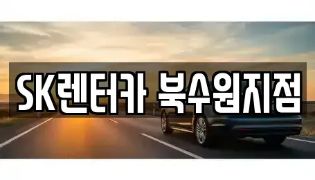 경기도 수원시 장안구 렌트카 전문 SK렌터카 북수원지점