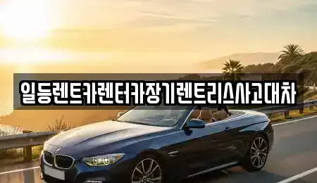 경기도 안산시 단원구 성곡동 장기렌트카 전문 일등렌트카렌터카장기렌트리스사고대차