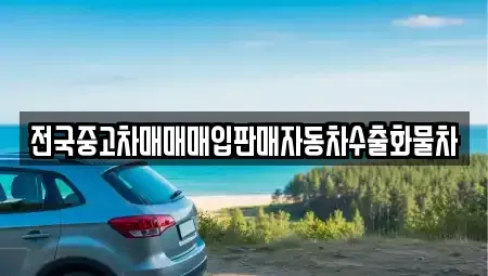 경기도 여주시 하동 중고차매입 전문 전국중고차매매매입판매자동차수출화물차