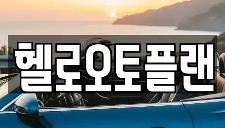 경기도 오산시 금암동 장기렌트카 전문 헬로오토플랜