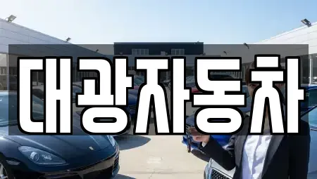 경기도 오산시 금암동 중고차매매 전문 대광자동차
