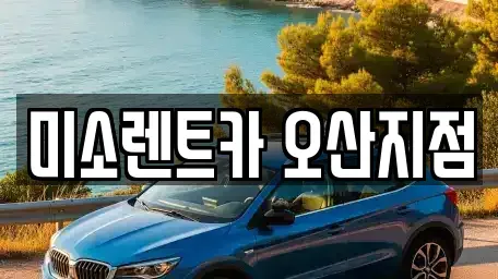 경기도 오산시 지곶동 렌트카 전문 미소렌트카 오산지점