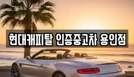 경기도 용인시 처인구 모현읍 중고차 전문 현대캐피탈 인증중고차 용인점