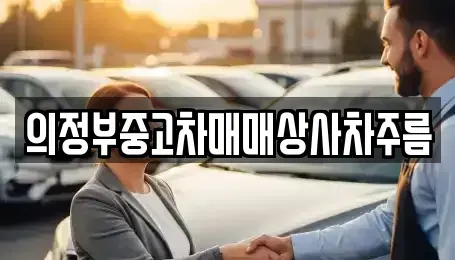 경기도 의정부시 중고차매매 전문 의정부중고차매매상사차주름