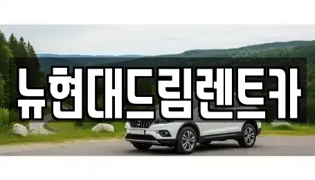 경기도 이천시 진리동 렌트카 전문 뉴현대드림렌트카