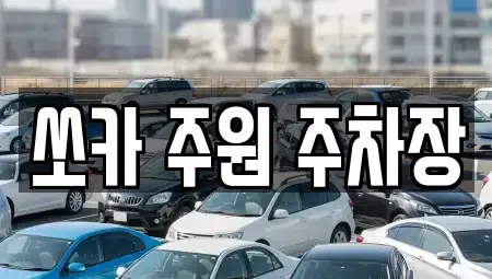 경기도 파주시 금촌동 렌트카 전문 쏘카 주원 주차장