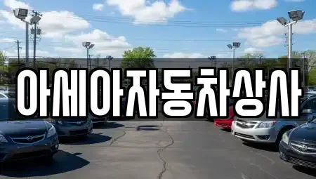 경기도 하남시 하사창동 중고차 전문 아세아자동차상사