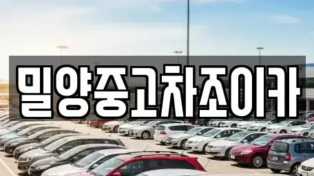 경남 밀양시 내이동 중고차 전문 밀양중고차조이카