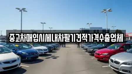 경남 밀양시 내이동 중고차매입 전문 중고차매입시세내차팔기견적가격수출업체