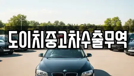 경북 경주시 내남면 중고차 전문 도이치중고차수출무역