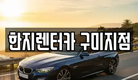 경북 구미시 고아읍 렌트카 전문 한지렌터카 구미지점