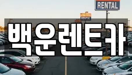 경북 구미시 산동읍 렌트카 전문 백운렌트카