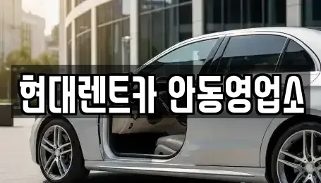 경북 안동시 신세동 렌트카 전문 현대렌트카 안동영업소