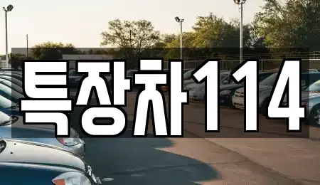 경북 영천시 봉동 중고차 전문 특장차114