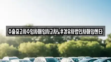 경북 포항시 남구 대송면 중고차 전문 수출중고차수입차매입사고차노후경유차법인차매입센타