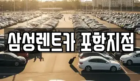 경북 포항시 남구 동촌동 렌트카 전문 삼성렌트카 포항지점
