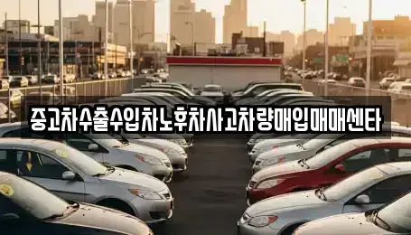 경북 포항시 남구 동촌동 중고차매입 전문 중고차수출수입차노후차사고차량매입매매센타
