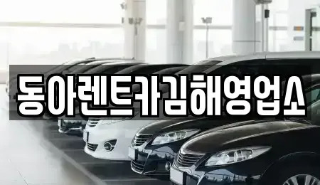 경상남도 김해시 부곡동 렌트카 전문 동아렌트카김해영업소