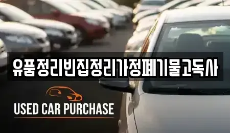 경상남도 김해시 안동 중고차 전문 유품정리빈집정리가정폐기물고독사