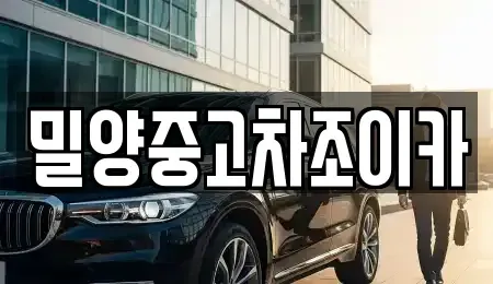 경상남도 밀양시 내이동 중고차매매 전문 밀양중고차조이카