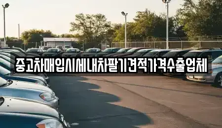 경상남도 밀양시 내이동 중고차매입 전문 중고차매입시세내차팔기견적가격수출업체