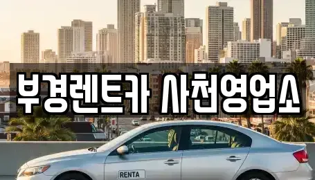 경상남도 사천시 죽림동 렌트카 전문 부경렌트카 사천영업소