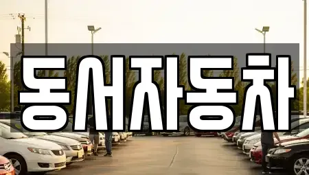 경상남도 사천시 죽림동 중고차 전문 동서자동차