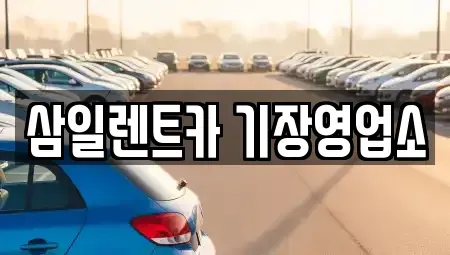 경상남도 양산시 단기렌트카 전문 삼일렌트카 기장영업소