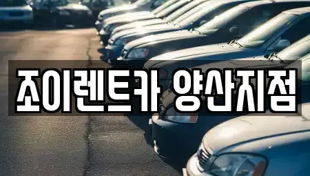 경상남도 양산시 렌트카 전문 조이렌트카 양산지점