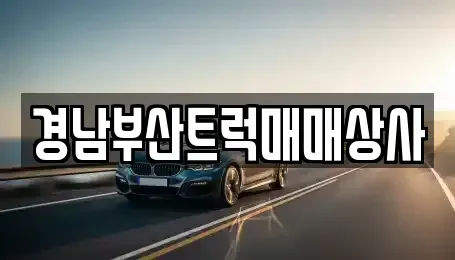 경상남도 양산시 중고차매매 전문 경남부산트럭매매상사