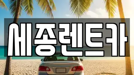 경상남도 창원시 진해구 남문동 렌트카 전문 세종렌트카